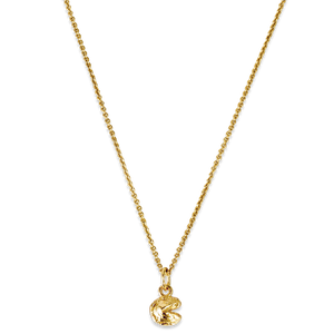 Super Mini Fortune Cookie Pendant - Gold